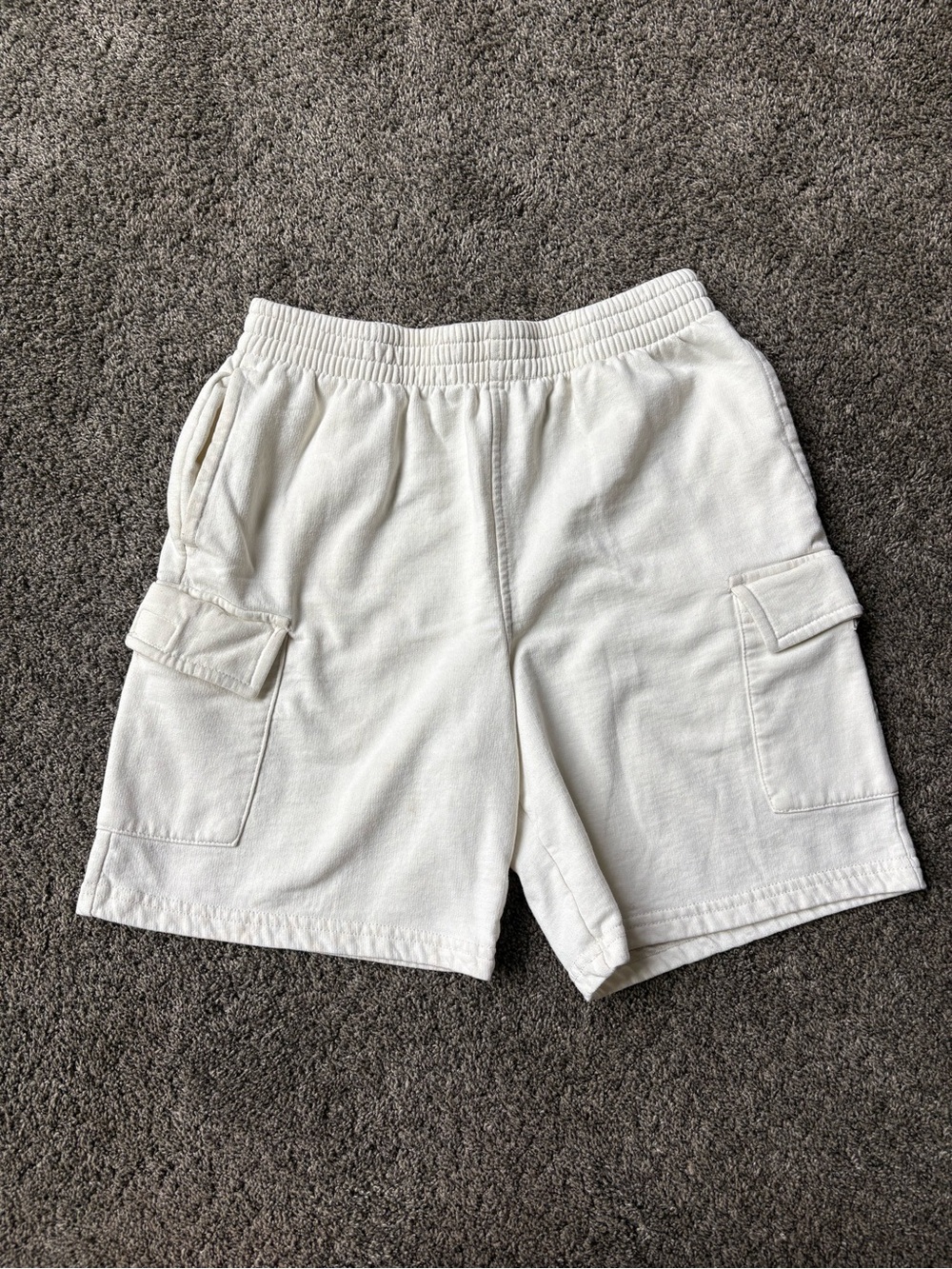 Layer 8 Cream Cargo Knit Shorts